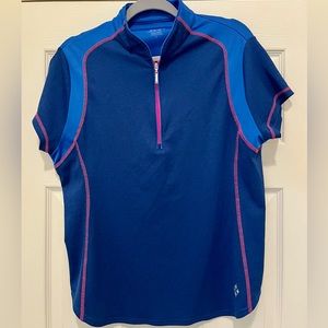 XL Jofit blue/pink XL short sleeve polo